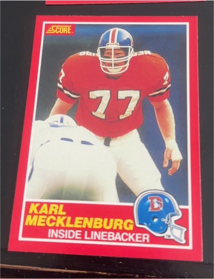 1989 Score #174 Karl Mecklenburg — front