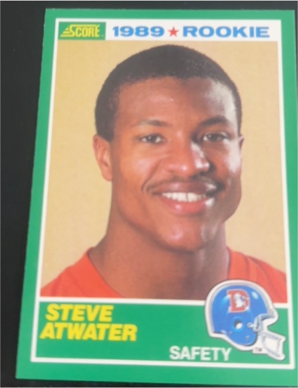 1989 Score #263 Steve Atwater Rookie Card — front