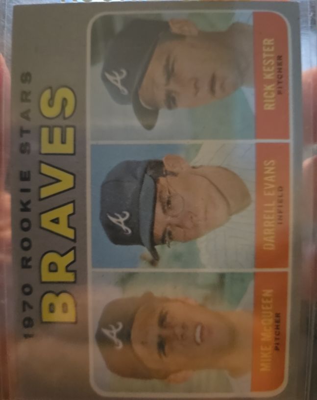 1970 Topps #552 Rookie Stars Rick Kester/Darrell Evans/Mike McQueen — front