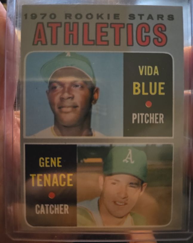 1970 Topps #21 Rookie Stars Vida Blue, Gene Tenace — front