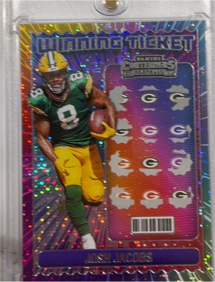 2024 Panini Contenders #15 Josh Jacobs Winning Ticket — front