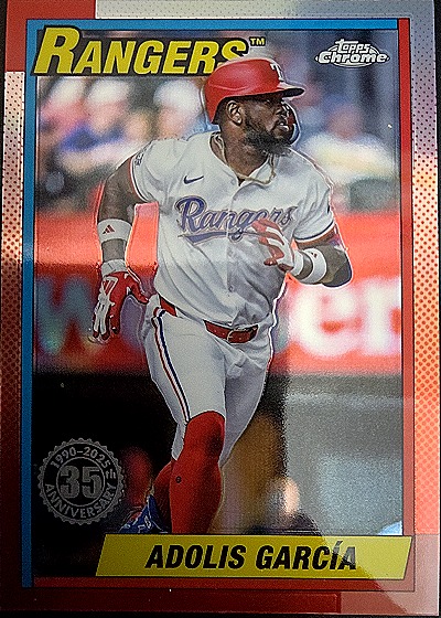2025 Topps Chrome 1990 Topps #90CB-4 Adolis Garcia — front
