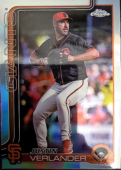 2025 Topps Chrome #242 Justin Verlander — front