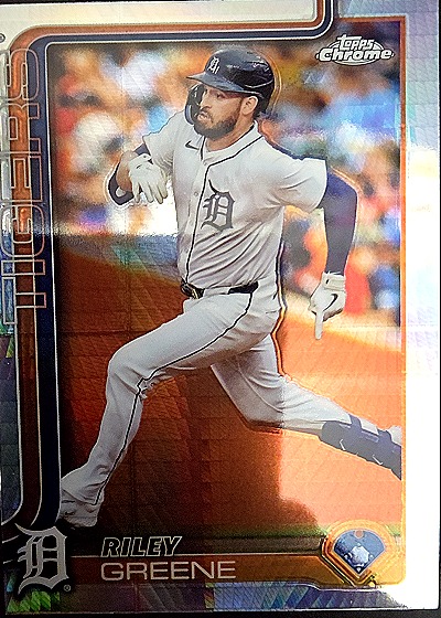 2025 Topps Chrome #34 Riley Greene — front