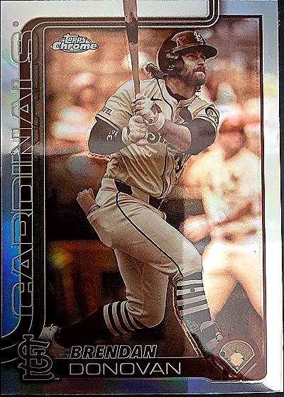 2025 Topps Chrome #233 Brendan Donovan Sepia — front