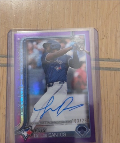 2025 Topps Chrome #RA-LD Luis De Los Santos — front