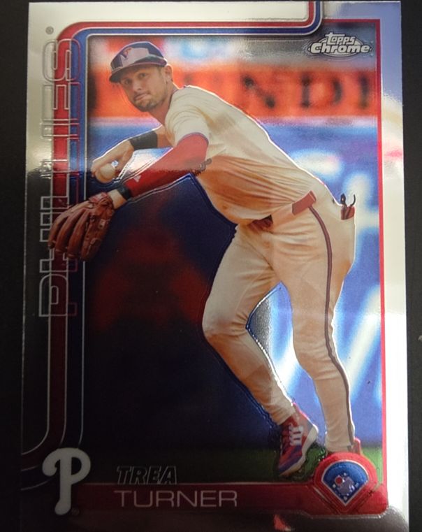 2025 Topps Chrome #208 Trea Turner — front