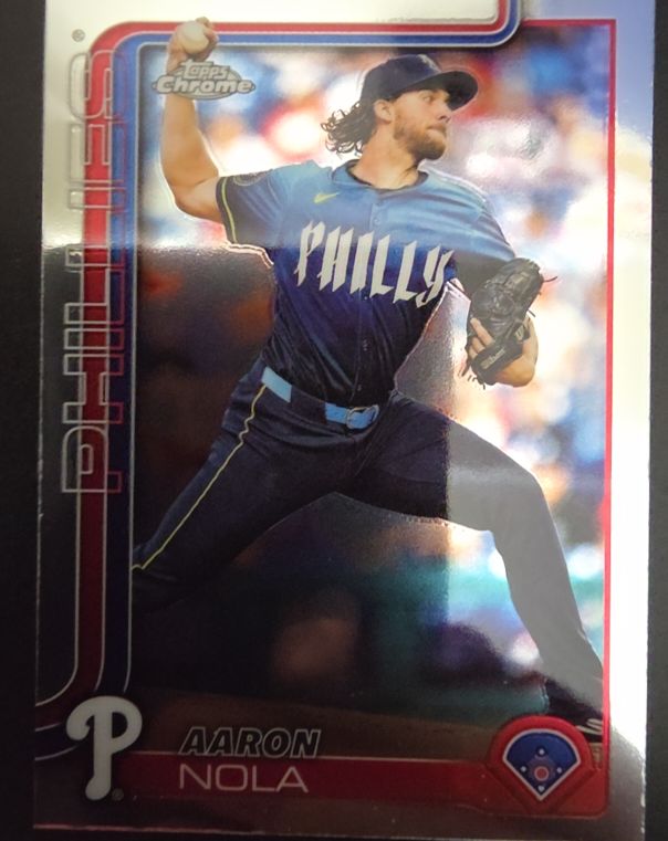 2025 Topps Chrome #286 Aaron Nola — front