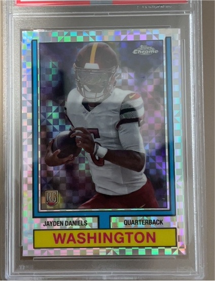 2024 Topps Chrome 1974 Topps Throwback #74TF-2 Jayden Daniels — front