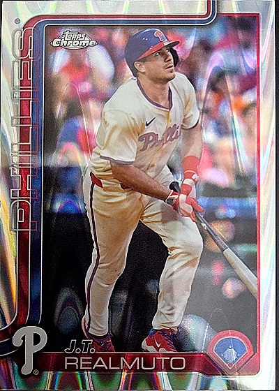 2025 Topps Chrome #2 J.T. Realmuto — front
