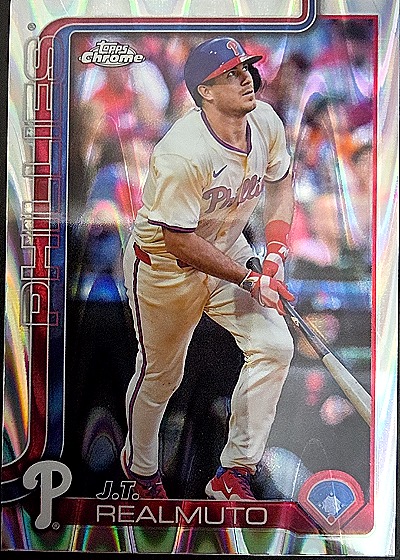 2025 Topps Chrome #2 J.T. Realmuto — front