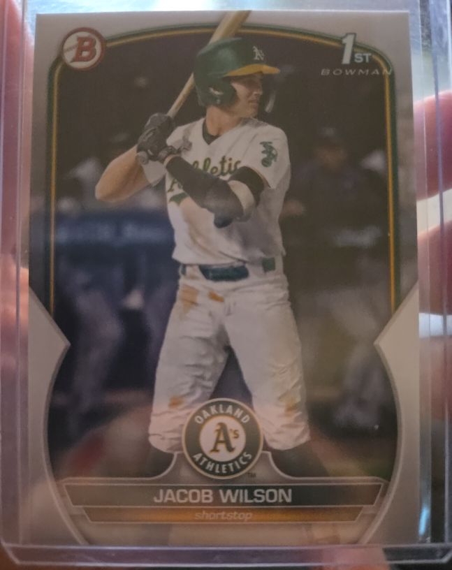 2023 Bowman Draft #BD-121 Jacob Wilson Oakland Athletics — front