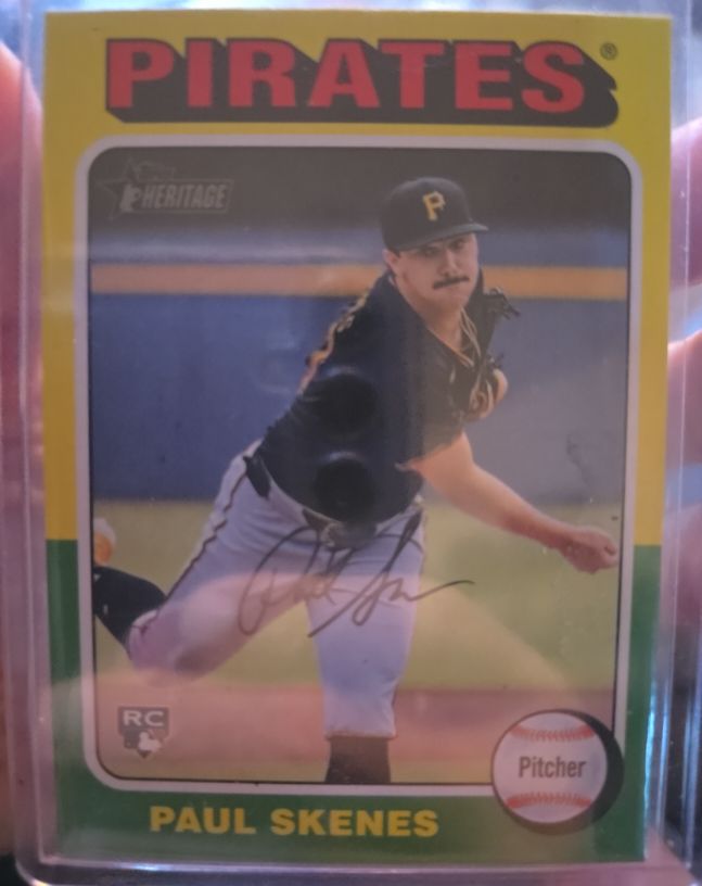 2024 Topps Heritage #594 Paul Skenes — front