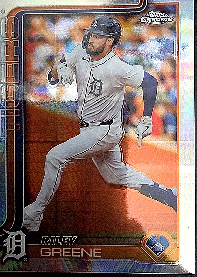 2025 Topps Chrome #34 Riley Greene — front