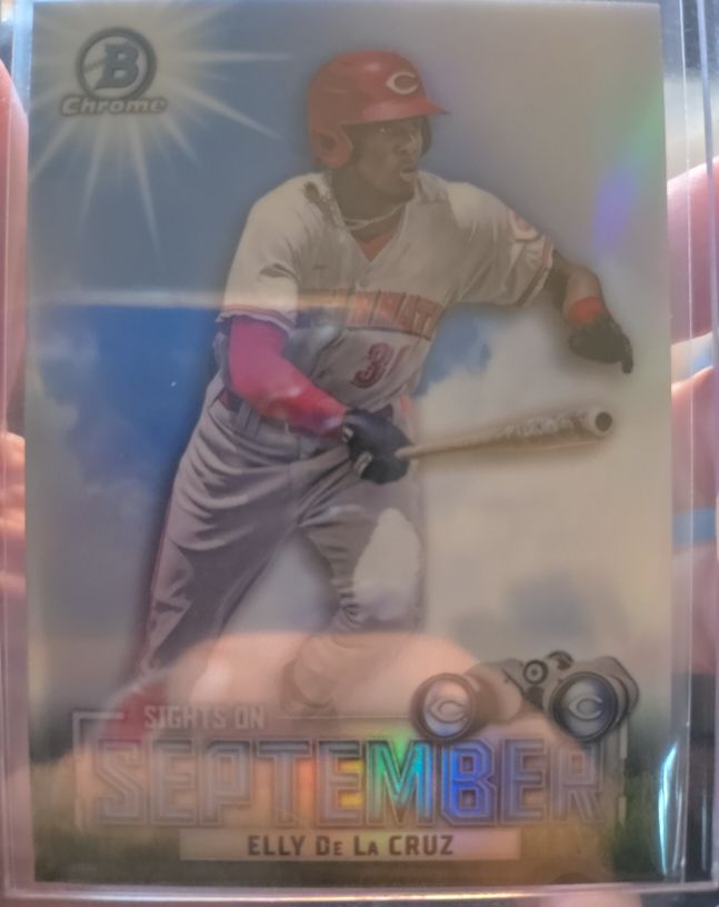 2023 Bowman Chrome Sights On September #SOS-7 Elly De La Cruz — front