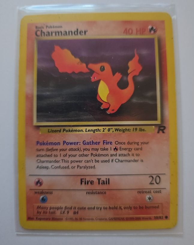 2000 Pokémon Team Rocket #50 Charmander — front