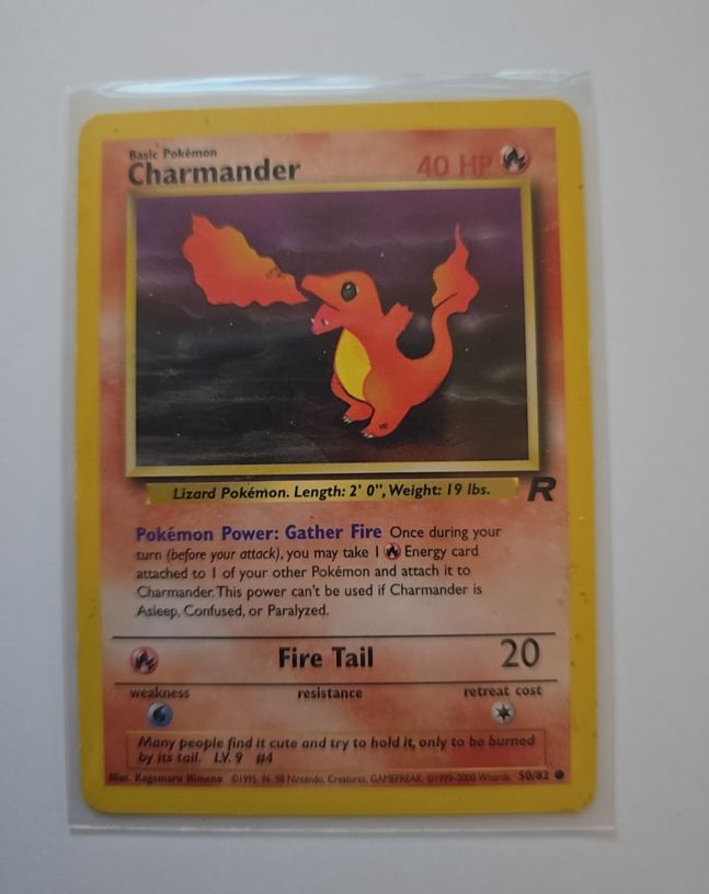 1999 Team Rocket #50 Charmander — front