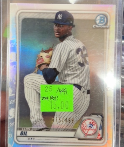 2020 Bowman Chrome Prospects #BCP-132 Luis Gil — front