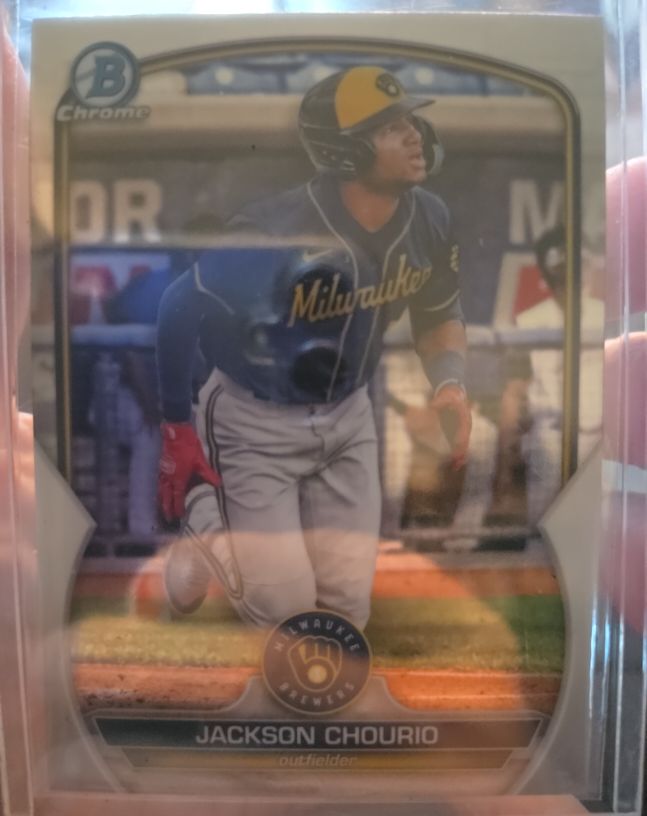 2023 Bowman Chrome #BCP-76 Jackson Chourio — front
