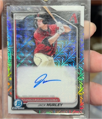 2024 Bowman Chrome #BMA-JHU Jack Hurley — front