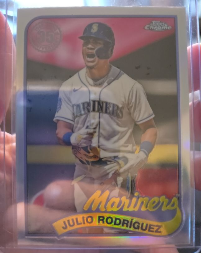 2024 Topps Chrome #89CB-6 Julio Rodriguez 1989 Topps Baseball — front
