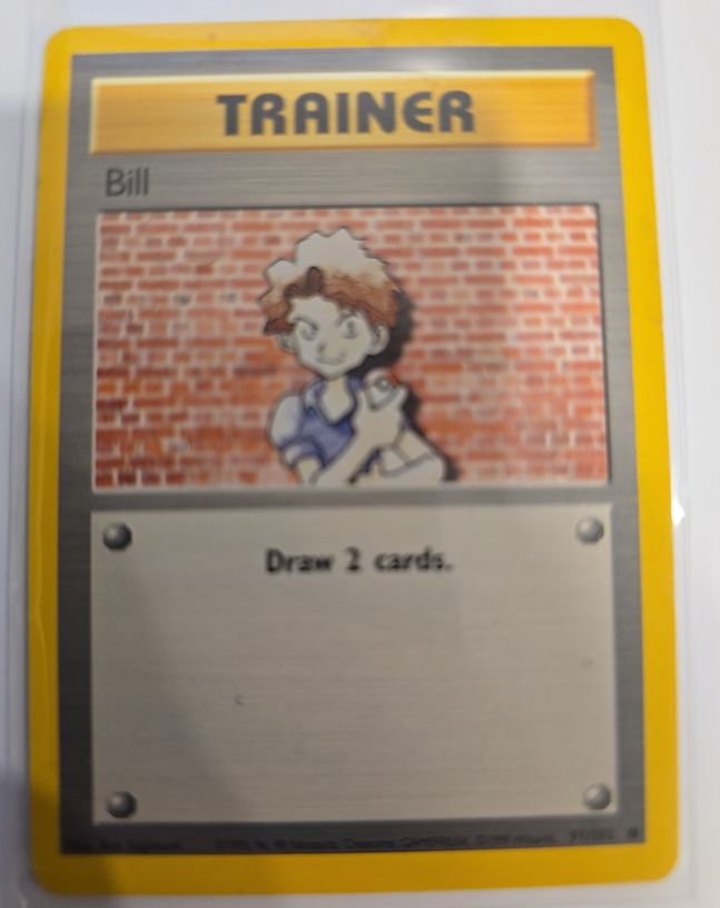 1999 Pokémon Base Set #91 Bill — front