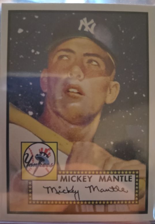 1952 Topps #7 Mickey Mantle — front