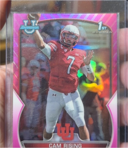 2022 Bowman University Chrome #76 Cam Rising — front