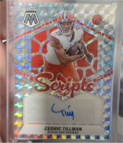 2024 Panini Mosaic #SC-CTI Cedric Tillman Scripts Auto — front