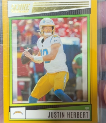 2022 Score #136 Justin Herbert — front