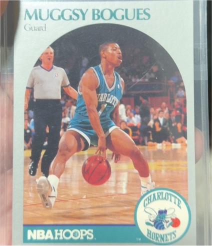 1990-91 Hoops #50 Muggsy Bogues — front