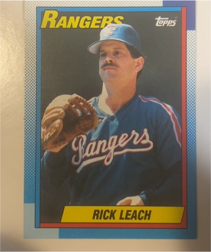 1990 Topps #27 Rick Leach Texas Rangers — front