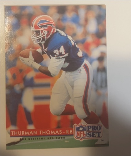 1992 Pro Set #105 Thurman Thomas — front