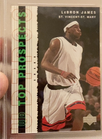 2003-04 Upper Deck Top Prospects #55 LeBron James — front