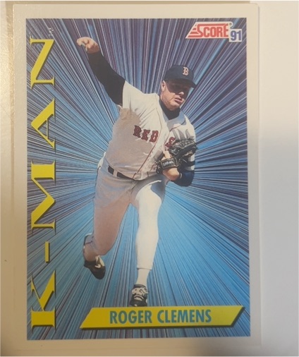 1991 Score #684 Roger Clemens — front