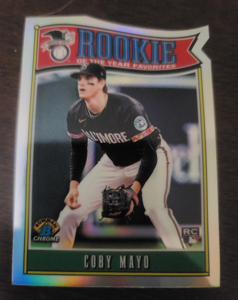 2025 Bowman Chrome Rookie of the Year Favorites #ROY-2 Coby Mayo — front