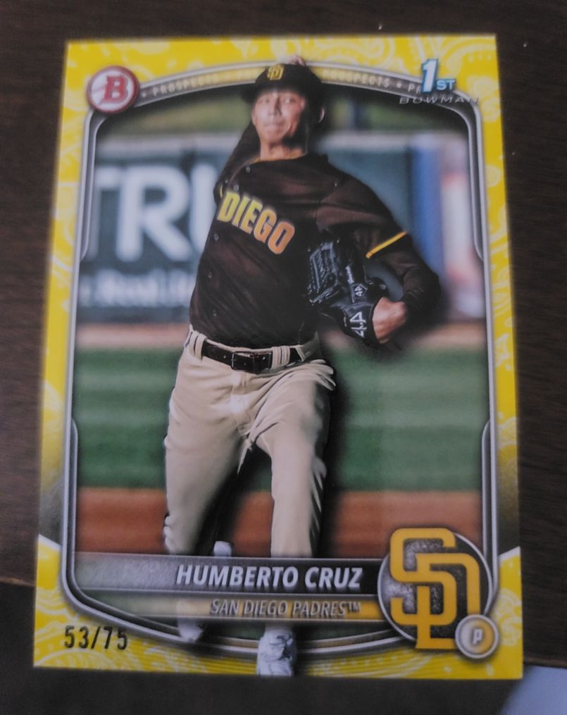 2025 Bowman Prospects #BP-96 Humberto Cruz — front
