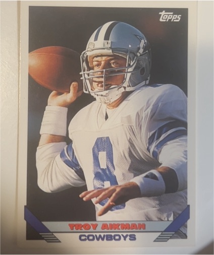 1993 Topps #530 Troy Aikman Dallas Cowboys — front