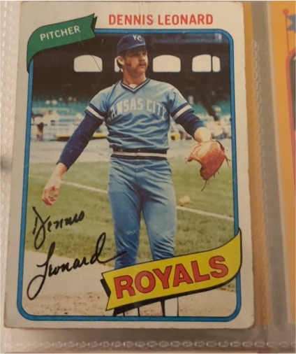 1980 Topps #565 Dennis Leonard — front