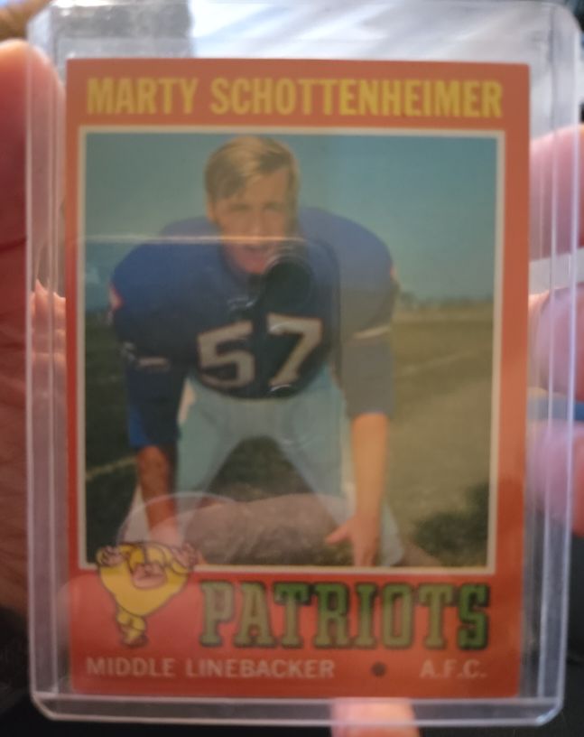1971 Topps #3 Marty Schottenheimer — front
