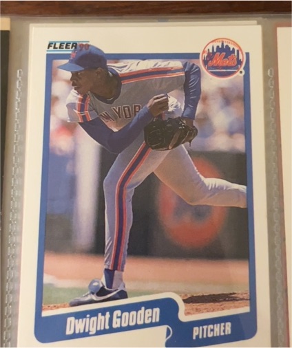 1990 Fleer #204 Dwight Gooden — front