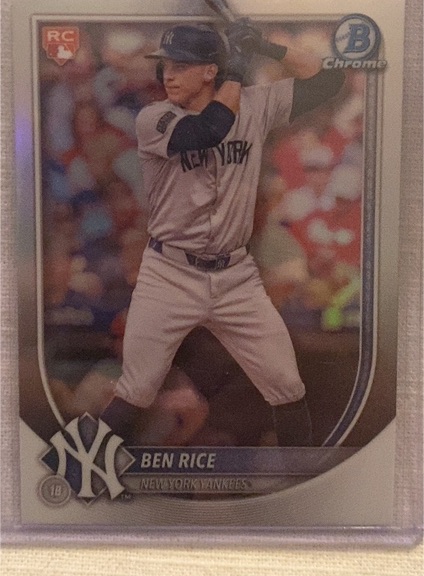 2025 Bowman Chrome #85 Ben Rice — front