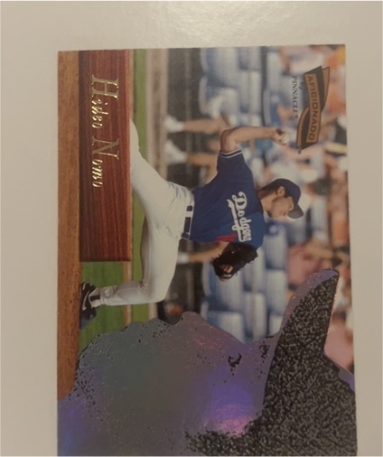 1996 Pinnacle Aficionado #132 Hideo Nomo — front