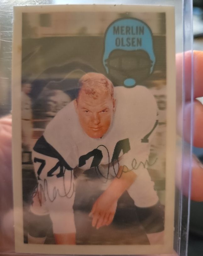 1970 Kellogg's #35 Merlin Olsen — front