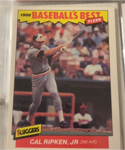 1986 Fleer Baseball's Best #28 Cal Ripken Jr. — front