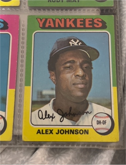 1975 Topps #534 Alex Johnson — front