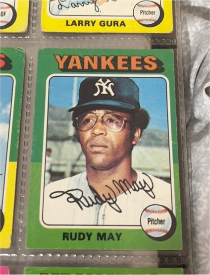 1975 Topps #321 Rudy May — front