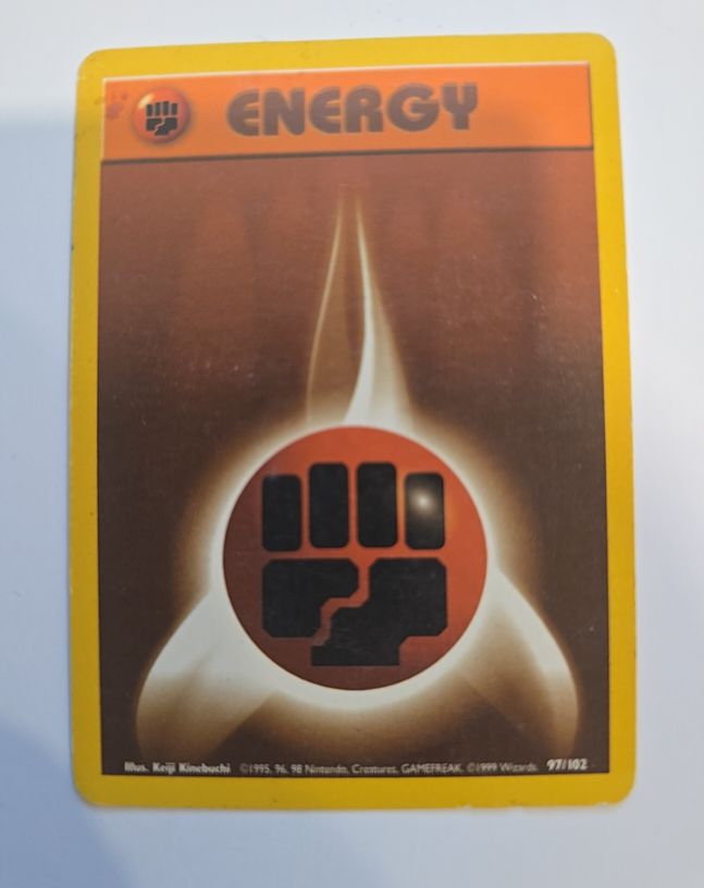 1999 Pokémon Base Set #97 Fighting Energy — front
