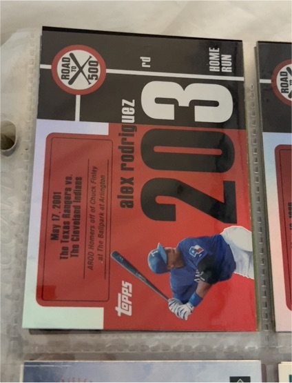 2007 Topps Road To 500 Home Runs #ARHR203 Alex Rodriguez — front