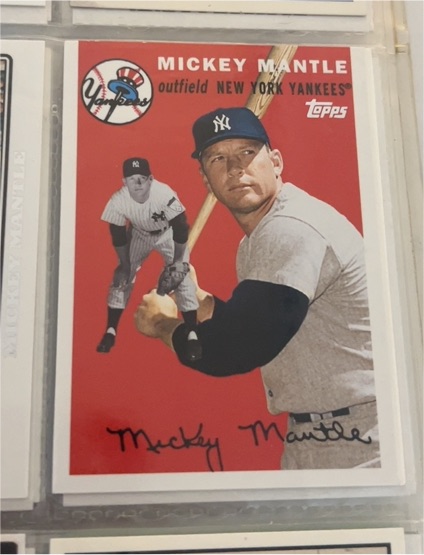 1954 Topps #311 Mickey Mantle — front